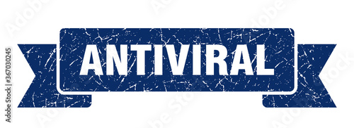 antiviral grunge vintage retro band. antiviral ribbon