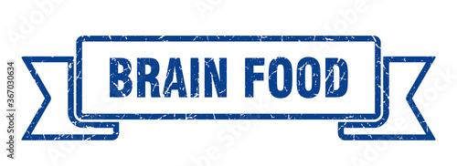 brain food grunge vintage retro band. brain food ribbon