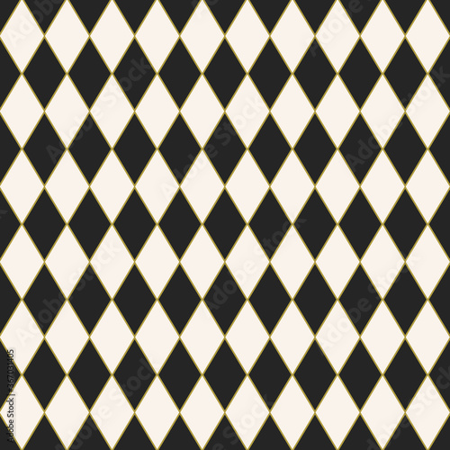 Seamless tiled harlequin pattern design photo