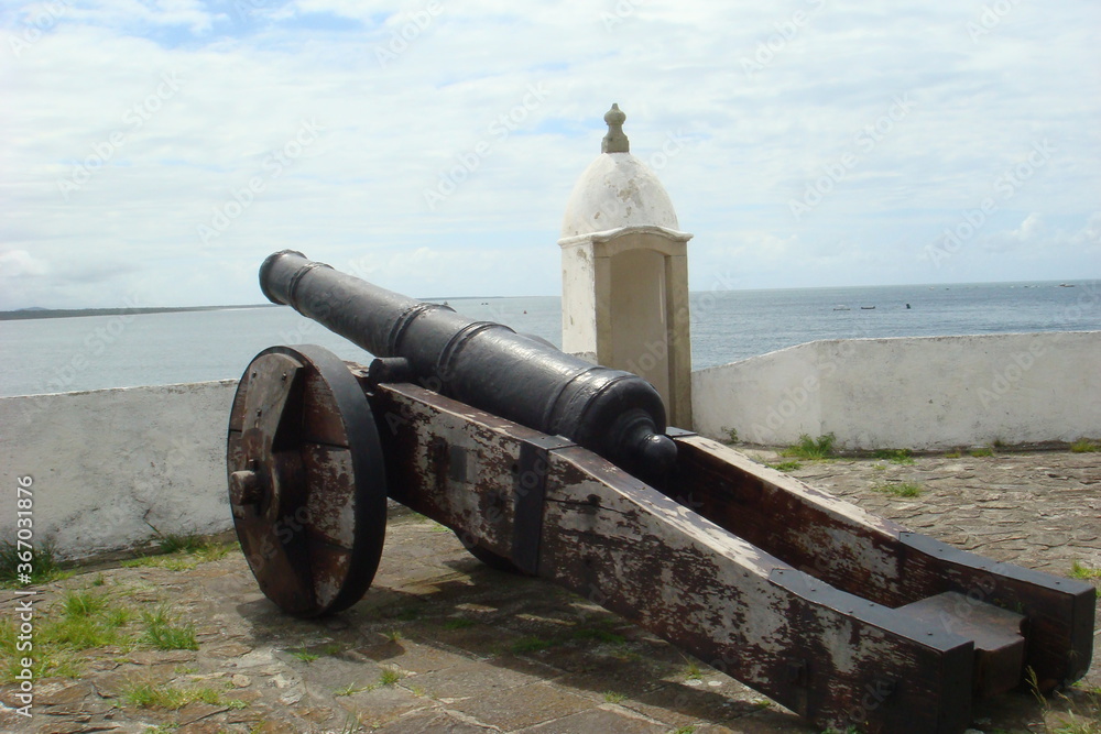 old cannon in the fortress