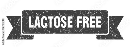 lactose free grunge vintage retro band. lactose free ribbon