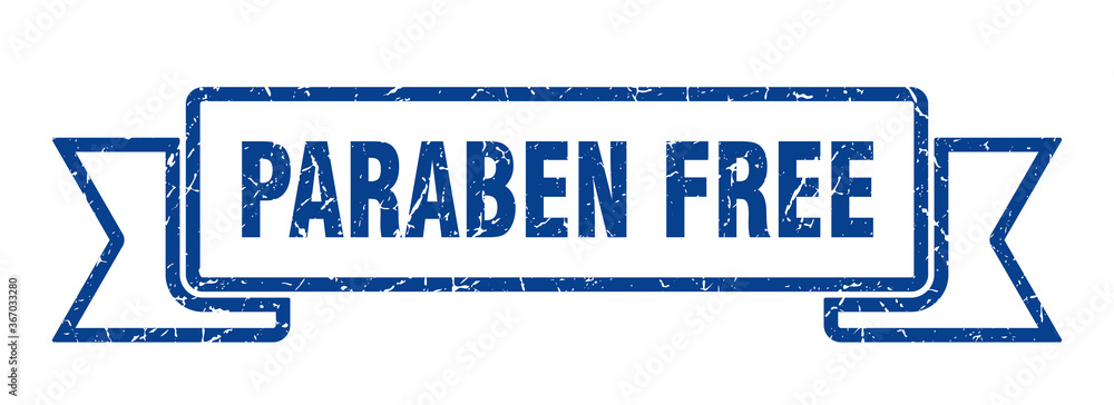 paraben free grunge vintage retro band. paraben free ribbon