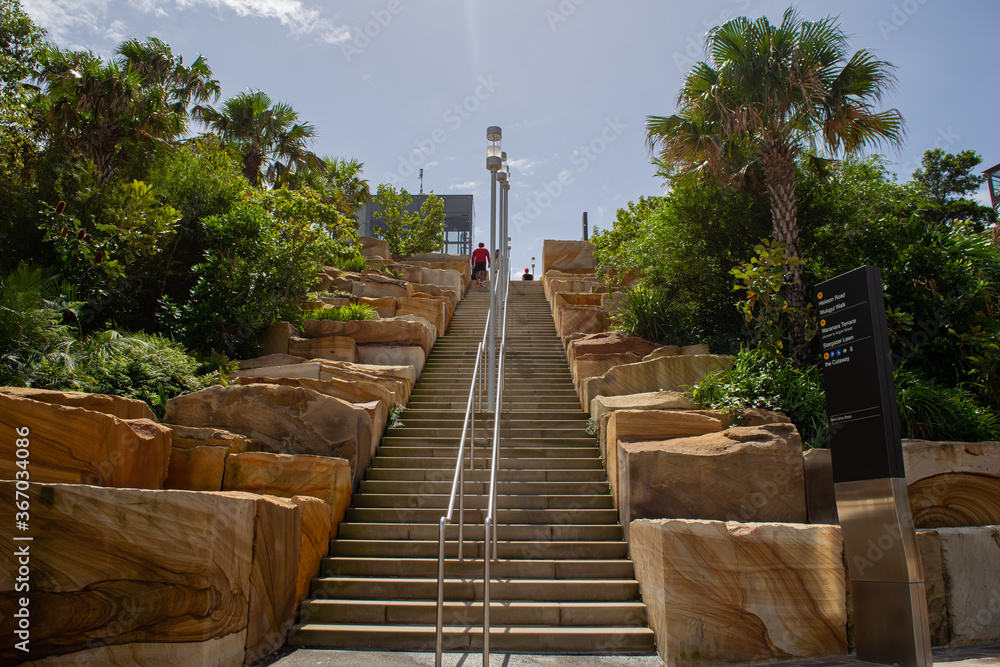 Panoramic scene from sidney city on february 2018
