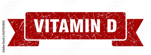 vitamin d grunge vintage retro band. vitamin d ribbon