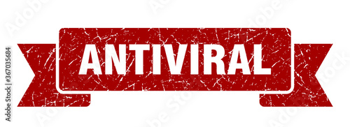 antiviral grunge vintage retro band. antiviral ribbon