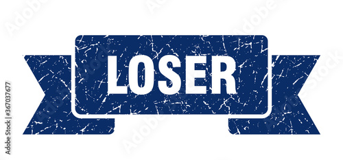 loser grunge vintage retro band. loser ribbon