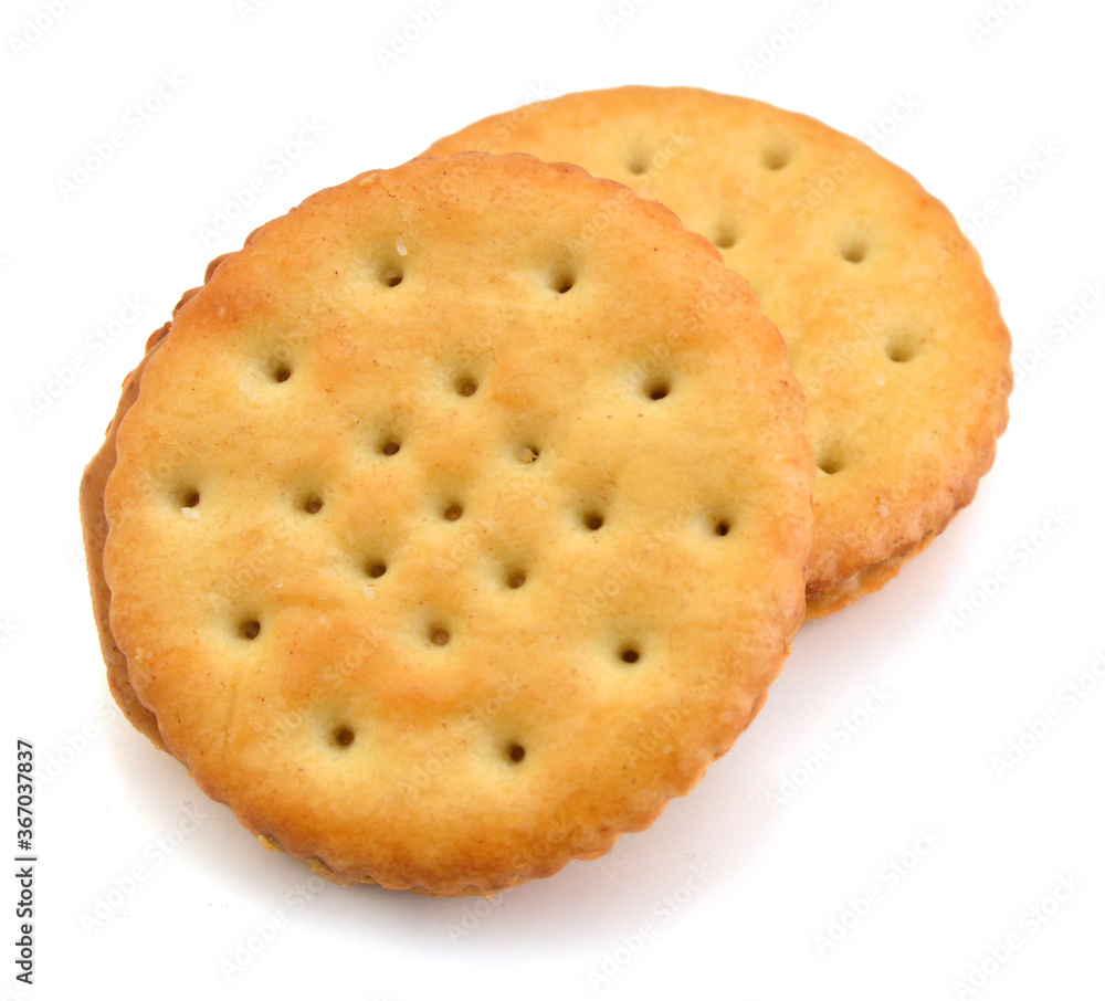 Stack of peanut butter crackers Stack of peanut butter crackers