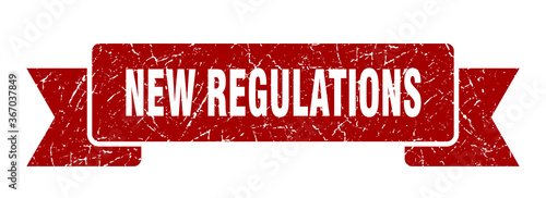 new regulations grunge vintage retro band. new regulations ribbon