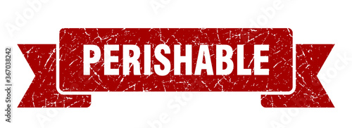 perishable grunge vintage retro band. perishable ribbon