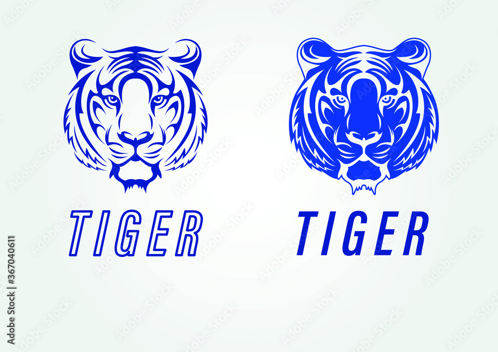 tiger logo ideas  (Blue)