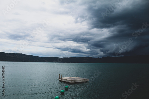 Storm in the Lake contrast landscape © JuanFederico