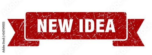 new idea grunge vintage retro band. new idea ribbon