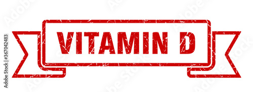 vitamin d grunge vintage retro band. vitamin d ribbon