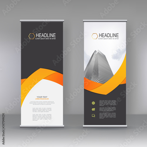 Vertical banner stand template design, infographics, Modern Flag Banner Design. Cover, Annual Report, Magazine,Poster, Corporate Presentation, Flyer, Website. vector abstract geometric background