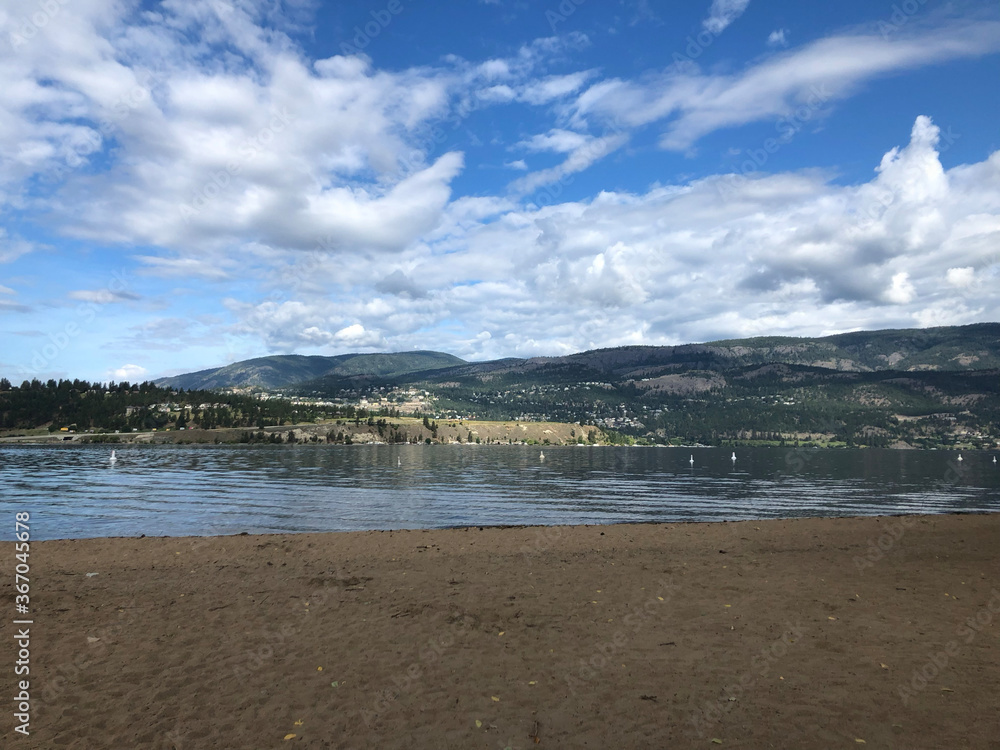 lake and clouds