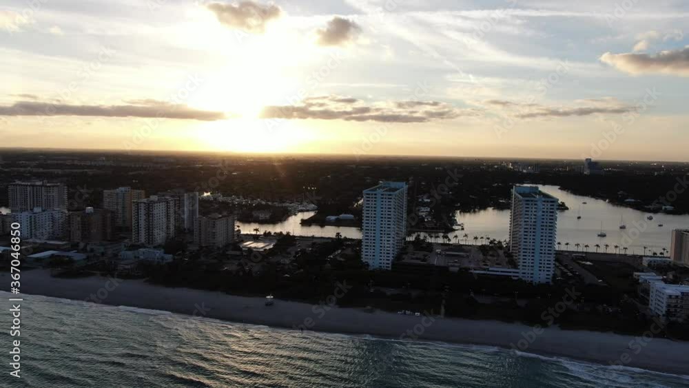 Hollywood Beach Florida Drone Video Hollywood Beach Florida Drone Video