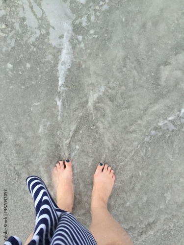 Toes in the ocean Florida