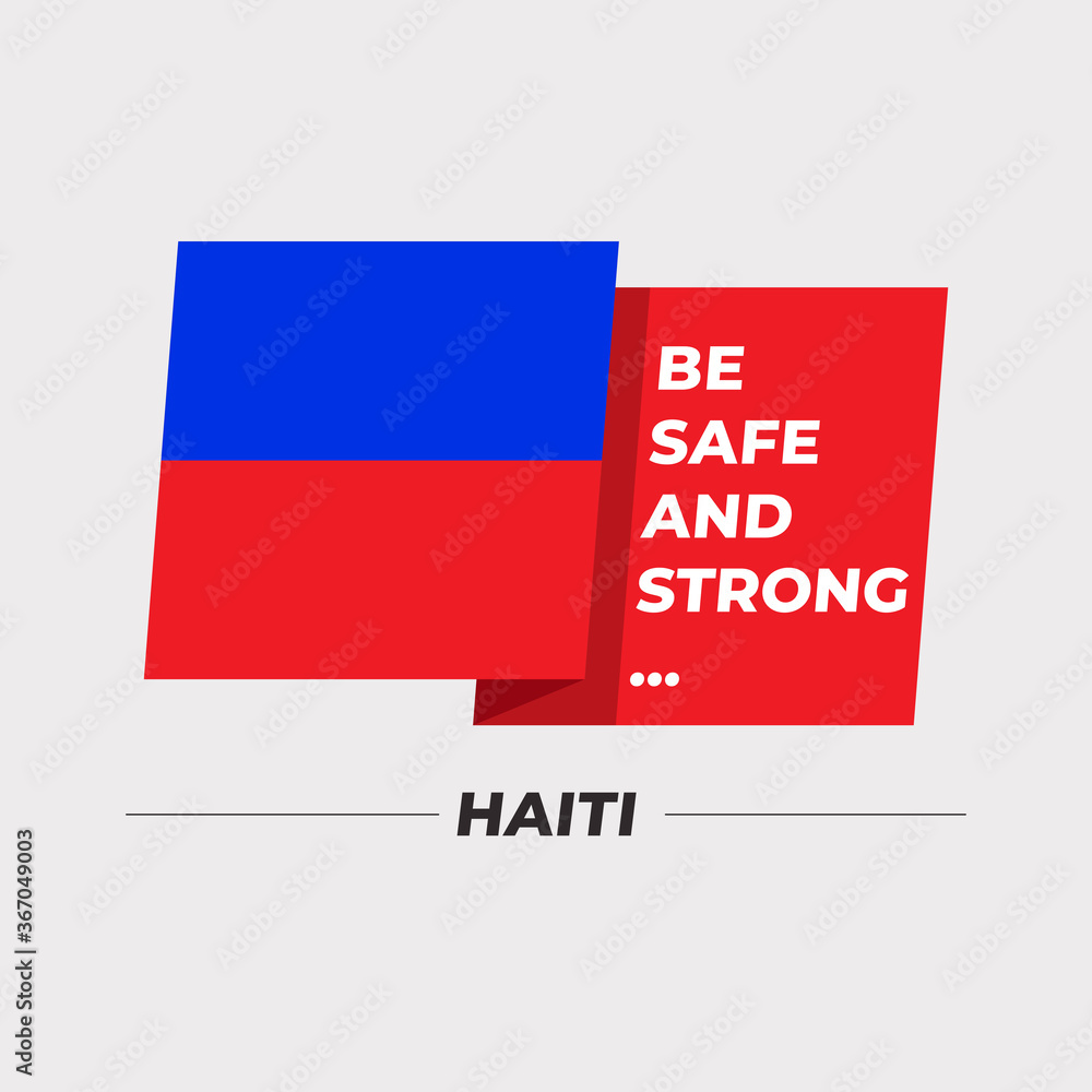 National flag icon with encouraging message isolated on light grey background : Vector Illustration National flag icon with encouraging message isolated on light grey background : Vector Illustration
