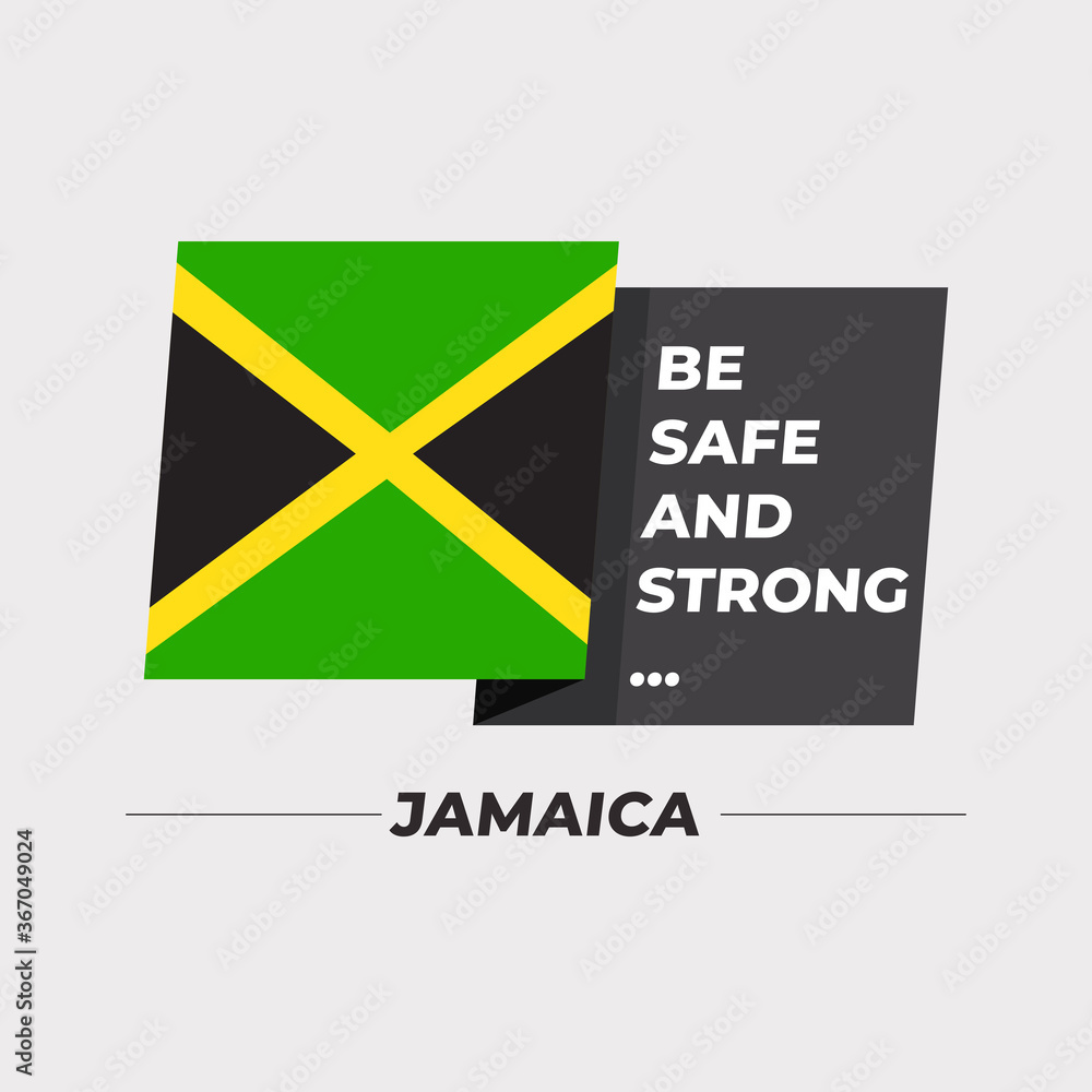National flag icon with encouraging message isolated on light grey background : Vector Illustration National flag icon with encouraging message isolated on light grey background : Vector Illustration