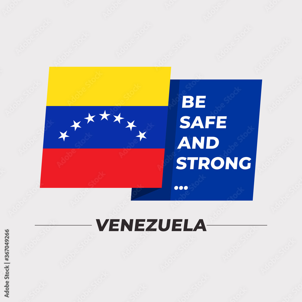 National flag icon with encouraging message isolated on light grey background : Vector Illustration National flag icon with encouraging message isolated on light grey background : Vector Illustration