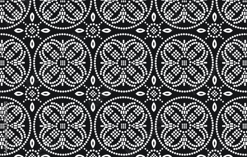 Indonesian traditional batik motifs. with a very artistic dots pattern