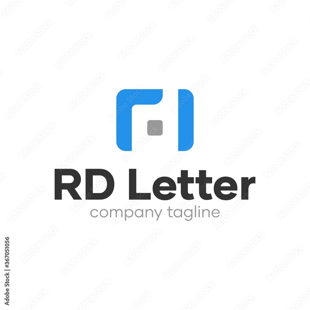 DR or RD Letter Logo DR or RD Letter Logo