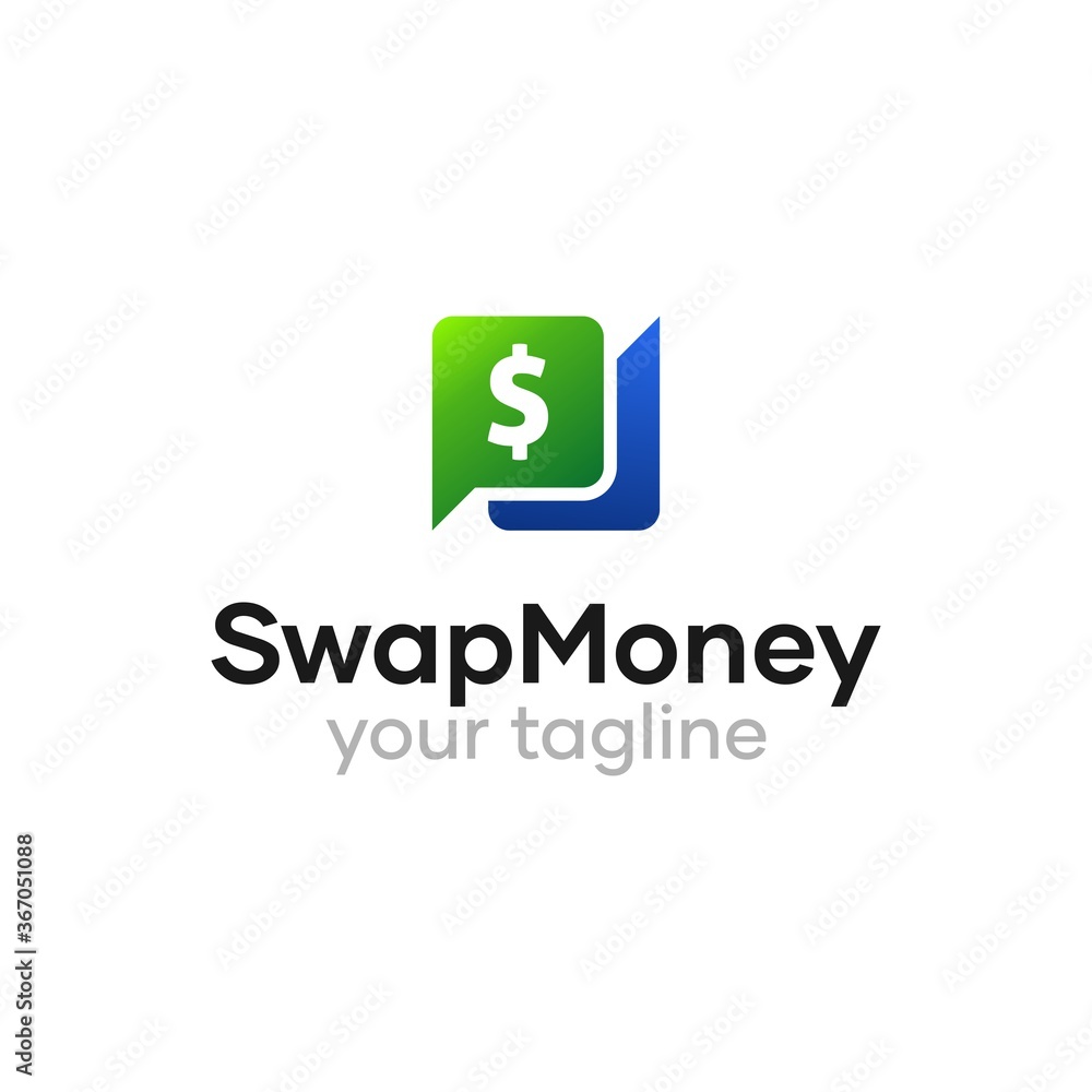 Pay Swap Money Transfer Logo Design Pay Swap Money Transfer Logo Design