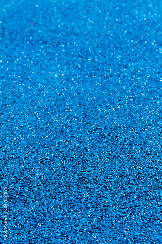 Blue rubber grain macro - blur effect on rainy days Blue rubber grain macro - blur effect on rainy days