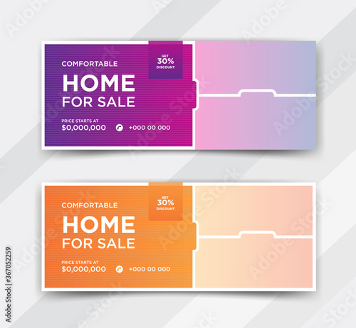 Comfortable home sale or home sale social media post templates design	

