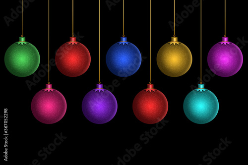 Christmas ball festive atmosphere decoration posters
