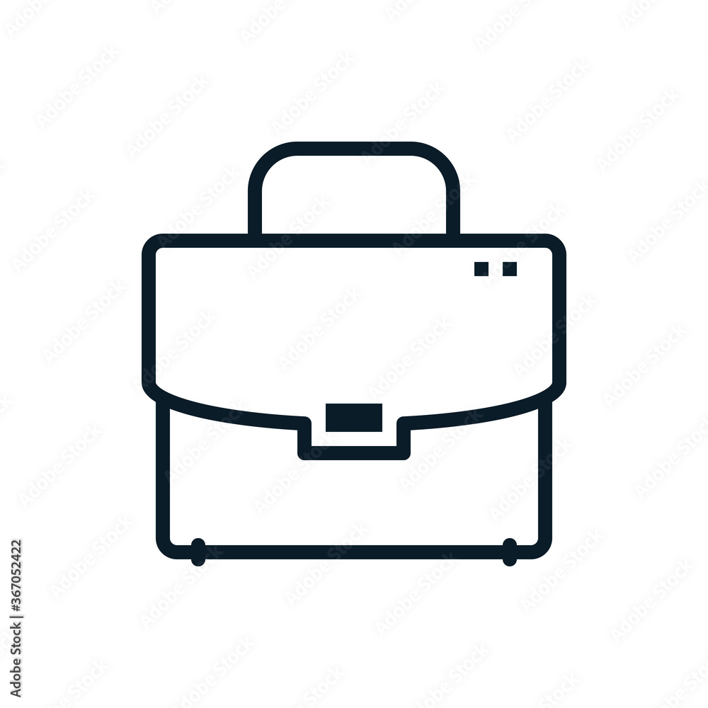 Vector illustration outline design of briefcase, portfolio, bag icon. Editable stroke. Outline icons suitable for web, infographics, interface and apps. Vector illustration outline design of briefcase, portfolio, bag icon. Editable stroke. Outline icons suitable for web, infographics, interface and apps.