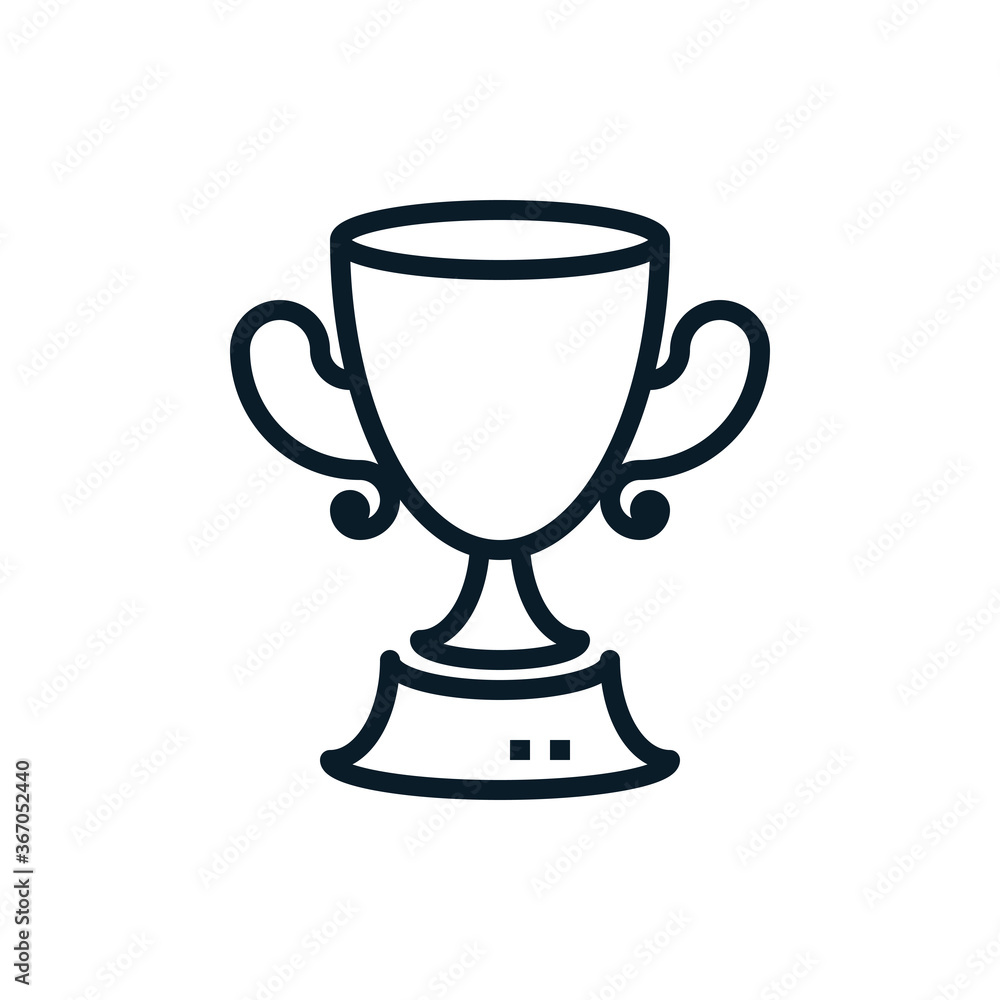 Vector illustration outline design of trophy cup icon. Editable stroke. Outline icons suitable for web, infographics, interface and apps. Vector illustration outline design of trophy cup icon. Editable stroke. Outline icons suitable for web, infographics, interface and apps.
