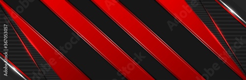Abstract 3d dark red line shapes with light effect background
