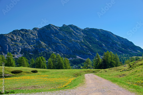 road in mountains  Tauplitzalm Styria