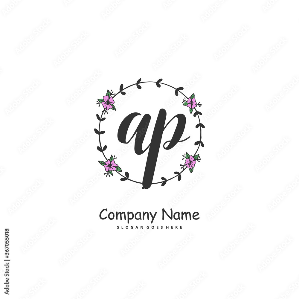 A P AP Initial handwriting and signature logo design with circle. Beautiful design handwritten logo for fashion, team, wedding, luxury logo. A P AP Initial handwriting and signature logo design with circle. Beautiful design handwritten logo for fashion, team, wedding, luxury logo.