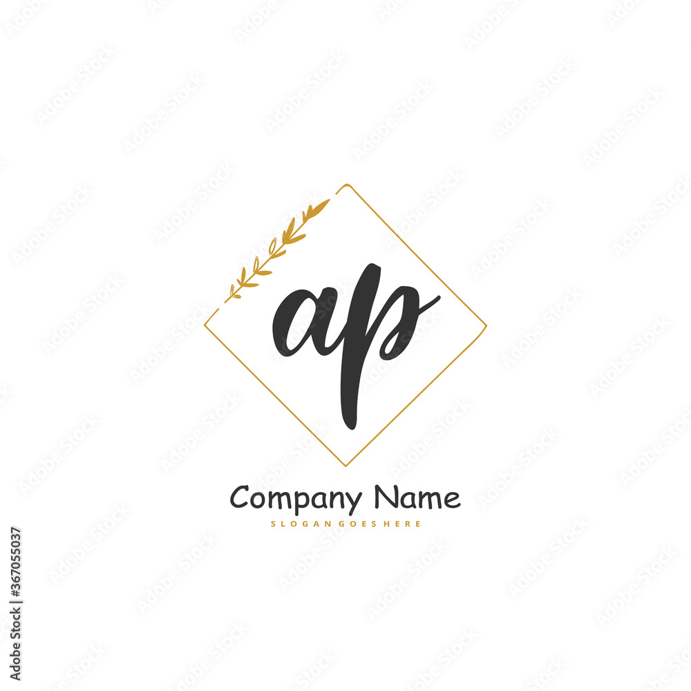 A P AP Initial handwriting and signature logo design with circle. Beautiful design handwritten logo for fashion, team, wedding, luxury logo. A P AP Initial handwriting and signature logo design with circle. Beautiful design handwritten logo for fashion, team, wedding, luxury logo.