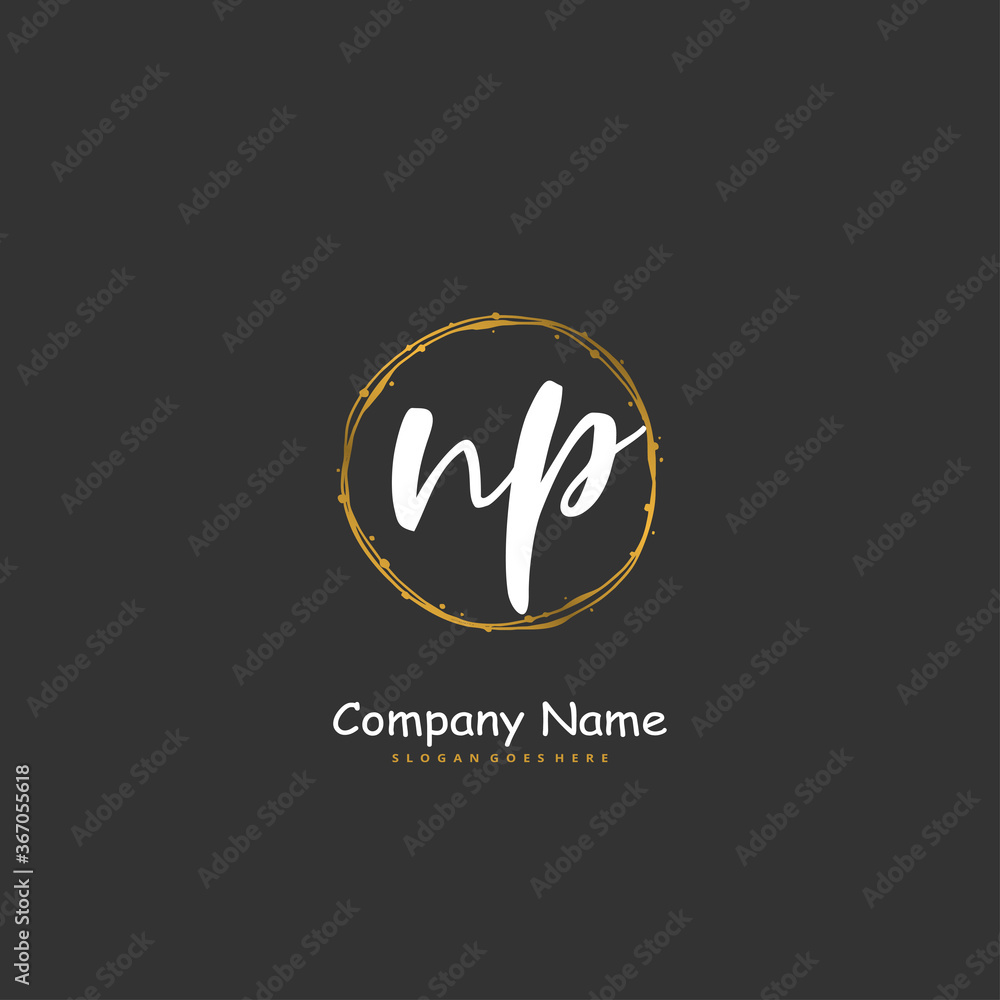 N P NP Initial handwriting and signature logo design with circle. Beautiful design handwritten logo for fashion, team, wedding, luxury logo. N P NP Initial handwriting and signature logo design with circle. Beautiful design handwritten logo for fashion, team, wedding, luxury logo.