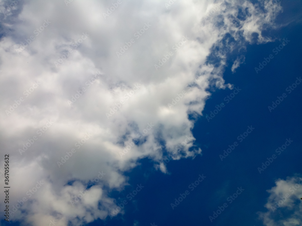 Sky and white clouds As an abstract background