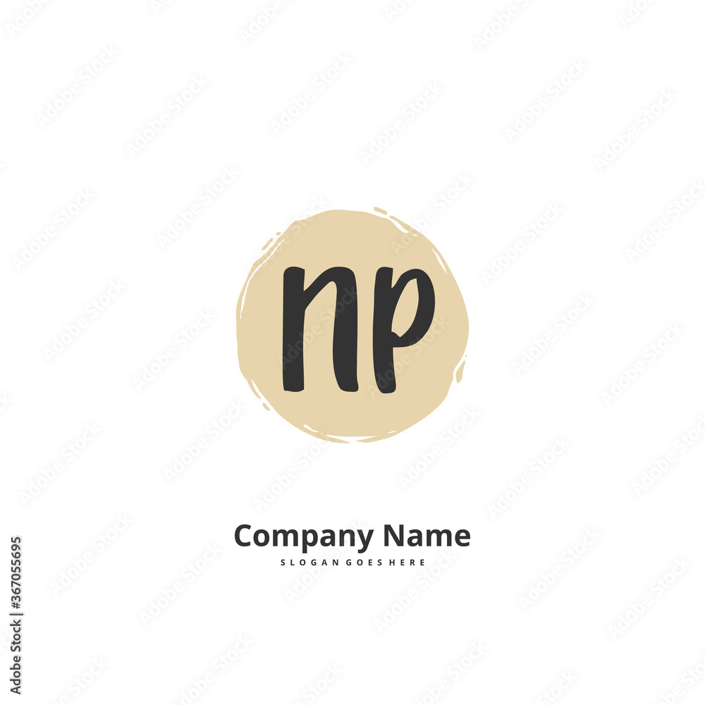 N P NP Initial handwriting and signature logo design with circle. Beautiful design handwritten logo for fashion, team, wedding, luxury logo. N P NP Initial handwriting and signature logo design with circle. Beautiful design handwritten logo for fashion, team, wedding, luxury logo.