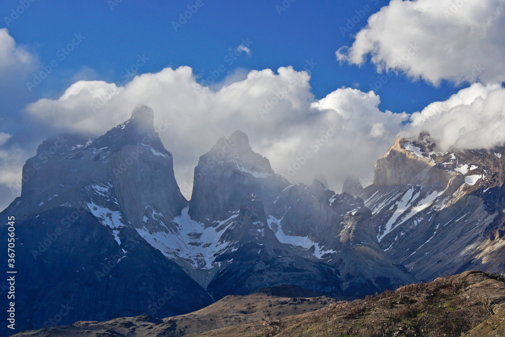 Los Cuernos and Almirante Nieto, Torres del Paine National Park, Patagonia, Chile