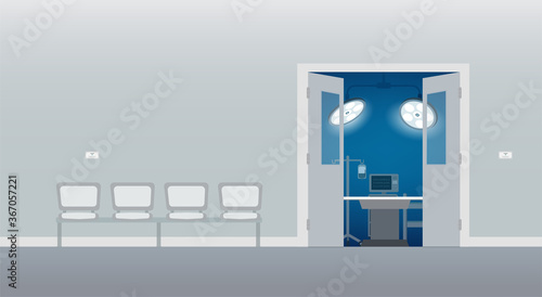 Empty surgery room
