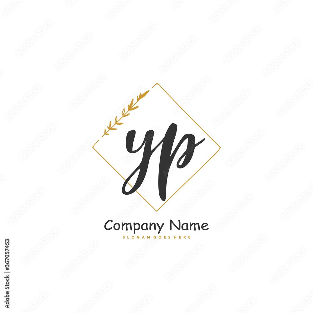 Y P YP Initial handwriting and signature logo design with circle. Beautiful design handwritten logo for fashion, team, wedding, luxury logo. Y P YP Initial handwriting and signature logo design with circle. Beautiful design handwritten logo for fashion, team, wedding, luxury logo.