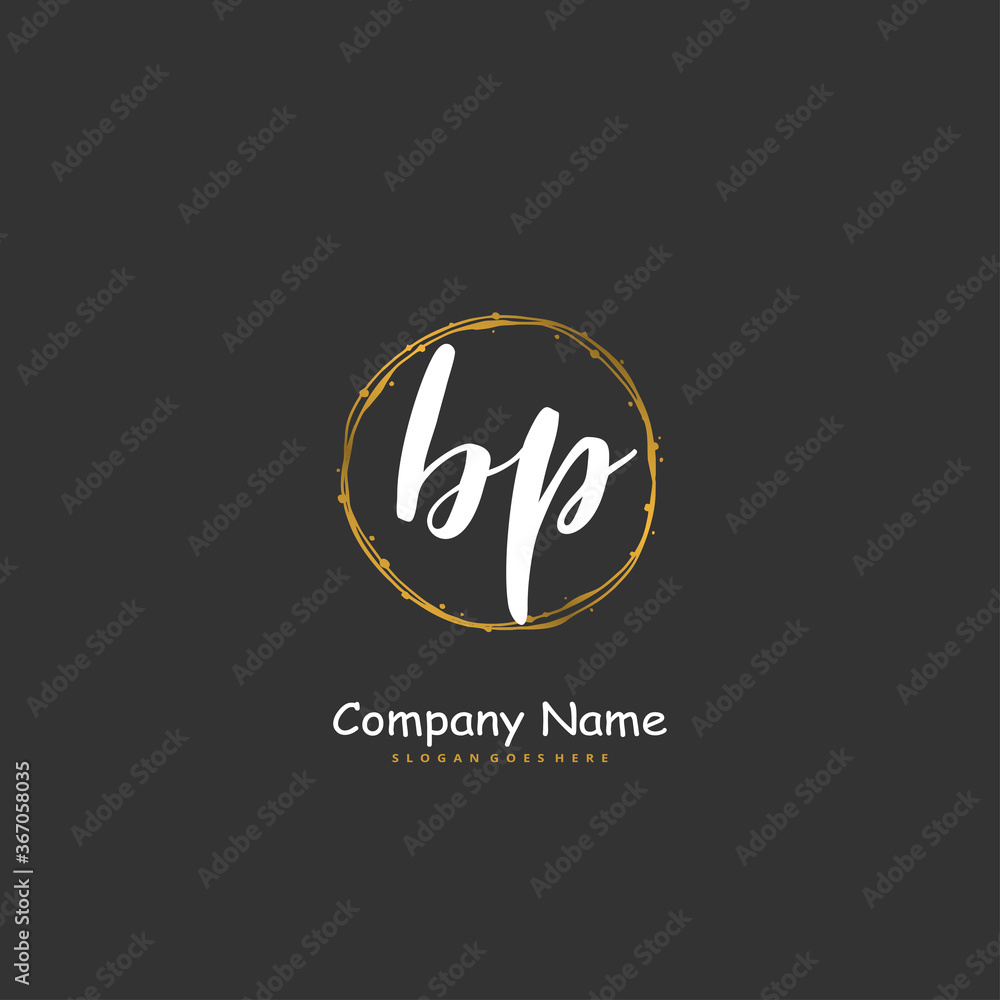 B P BP Initial handwriting and signature logo design with circle. Beautiful design handwritten logo for fashion, team, wedding, luxury logo. B P BP Initial handwriting and signature logo design with circle. Beautiful design handwritten logo for fashion, team, wedding, luxury logo.