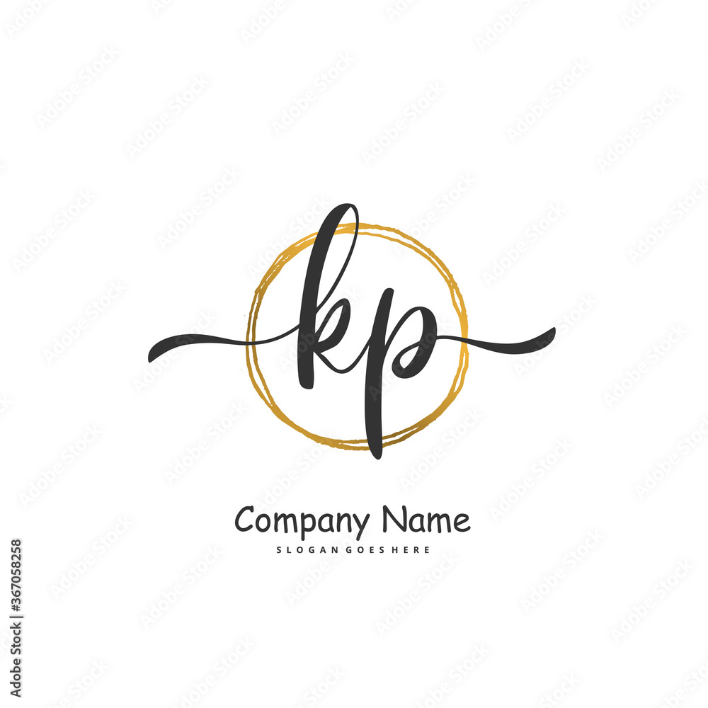 K P KP Initial handwriting and signature logo design with circle. Beautiful design handwritten logo for fashion, team, wedding, luxury logo. K P KP Initial handwriting and signature logo design with circle. Beautiful design handwritten logo for fashion, team, wedding, luxury logo.