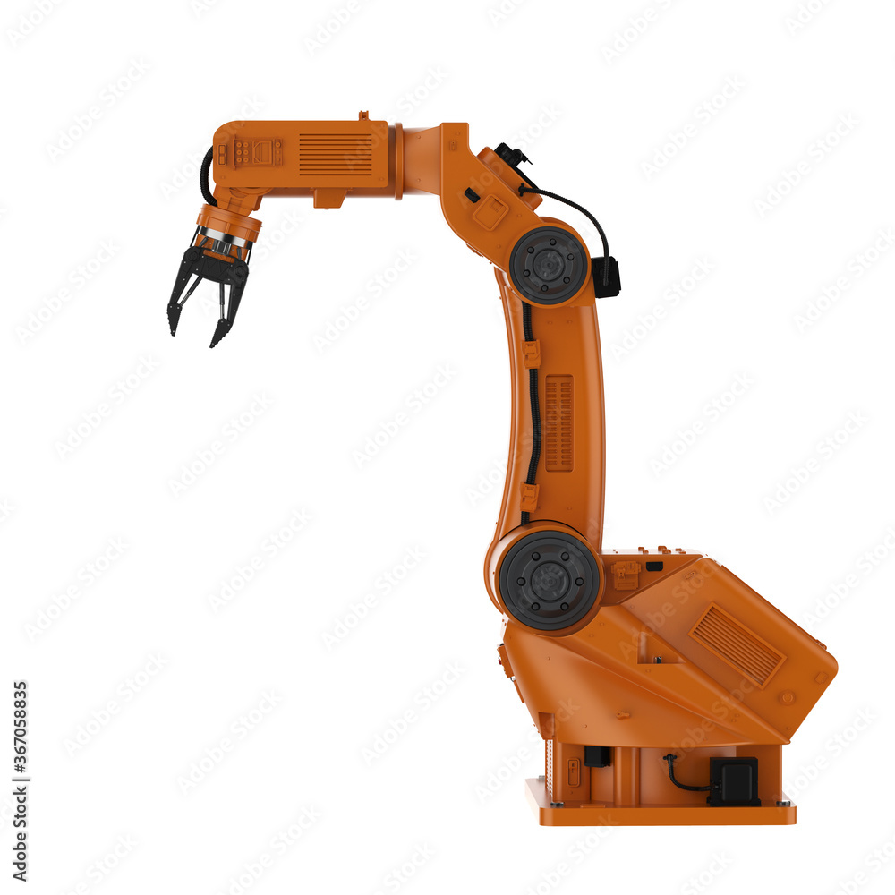 Fototapeta premium Robotic arm isolated