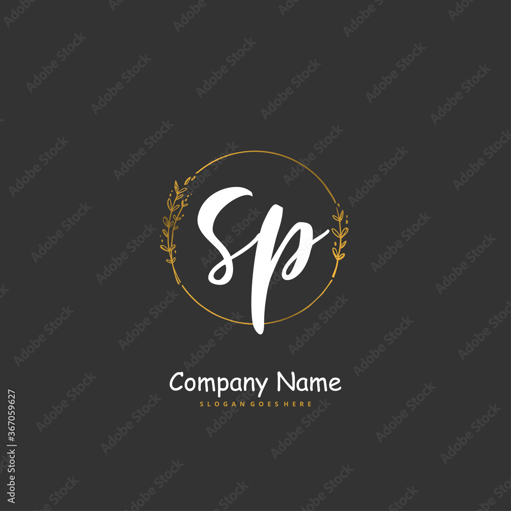 S P SP Initial handwriting and signature logo design with circle. Beautiful design handwritten logo for fashion, team, wedding, luxury logo. S P SP Initial handwriting and signature logo design with circle. Beautiful design handwritten logo for fashion, team, wedding, luxury logo.