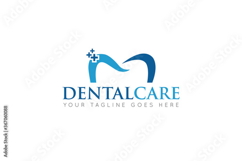 dental care logo and icon vector illustration