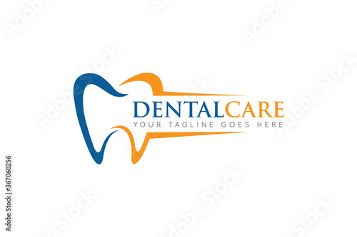 dental care logo and icon vector illustration