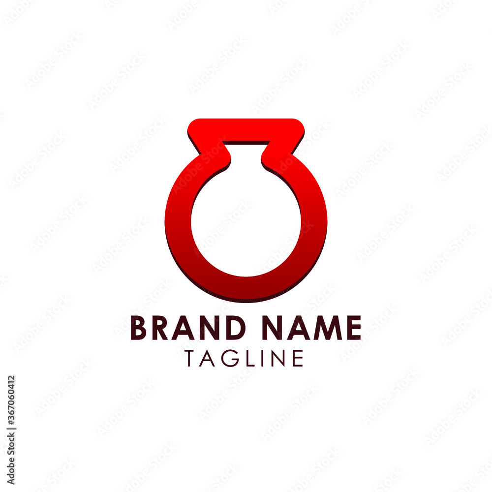 Initial O or jars logo vector graphic design Initial O or jars logo vector graphic design