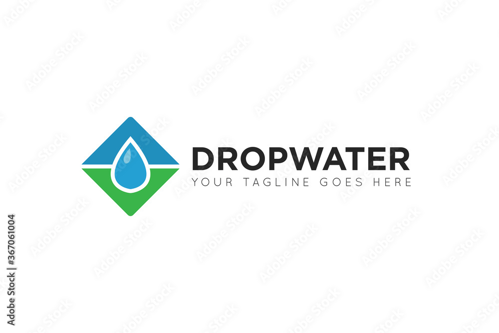 modern drop water logo and icon vector illustration modern drop water logo and icon vector illustration